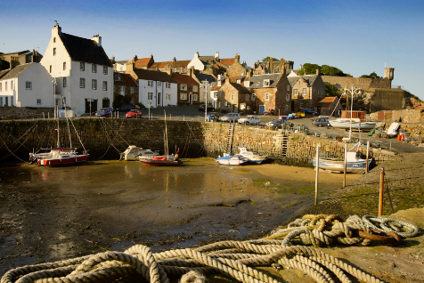 A picturesque seaside harbour in the East Neuk of Fife