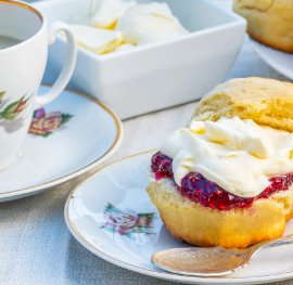 Coffee and home made scones