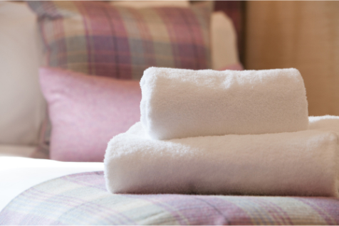 Luxury in our stylish, comfortable bedrooms in the Old Manor Hotel in Fife